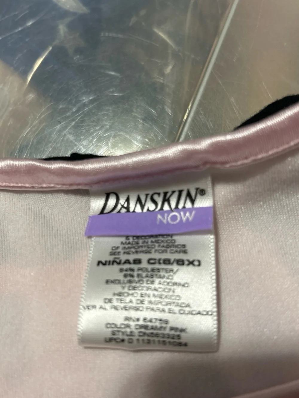 Danskin Now Pink and Black Two-Piece Dance Outfit